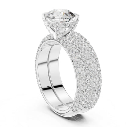 14K White Gold Round Cut Diamond Solitaire Ring for Women – Bridal Collection - Pure Carat