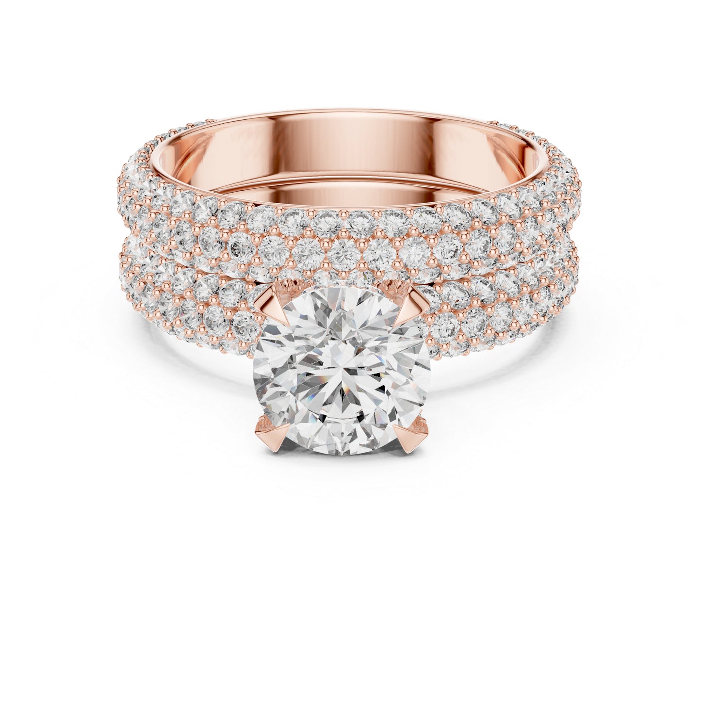 14K White Gold Round Cut Diamond Solitaire Ring for Women – Bridal Collection - Pure Carat