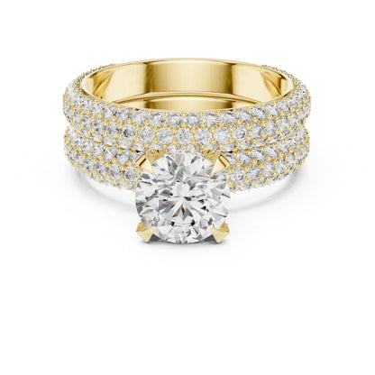 14K White Gold Round Cut Diamond Solitaire Ring for Women – Bridal Collection - Pure Carat