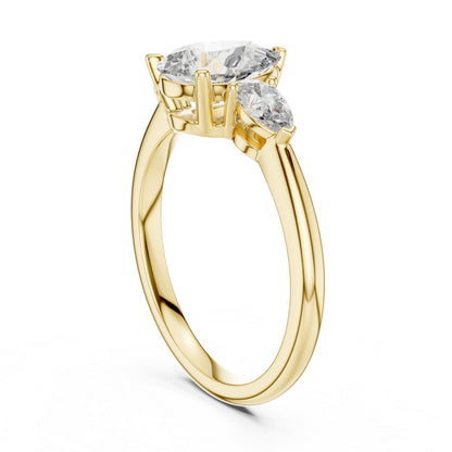 Women’s Everyday Pear Cut Lab-Grown Diamond Ring in 18K White Gold - Pure Carat