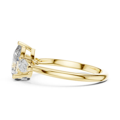 Women’s Everyday Pear Cut Lab-Grown Diamond Ring in 18K White Gold - Pure Carat