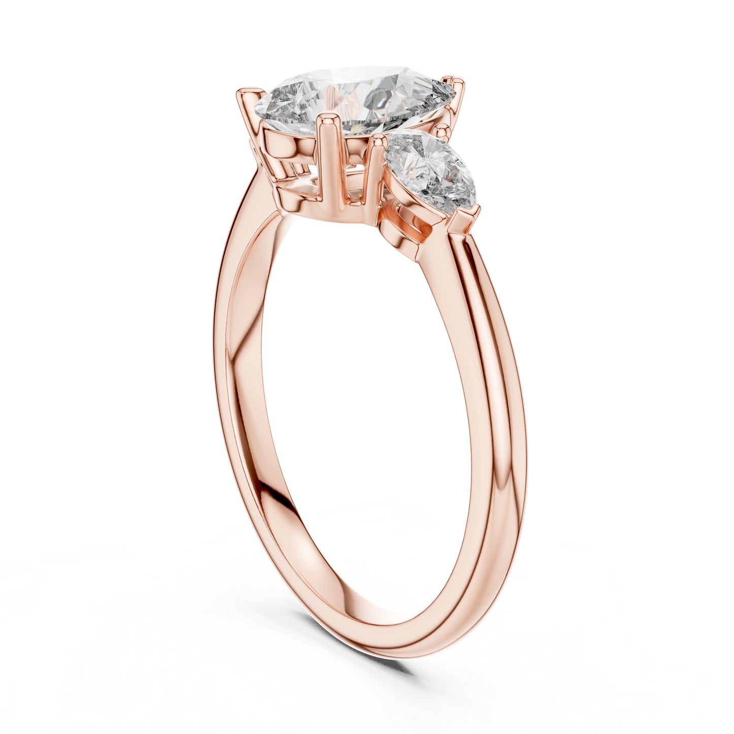 Women’s Everyday Pear Cut Lab-Grown Diamond Ring in 18K White Gold - Pure Carat