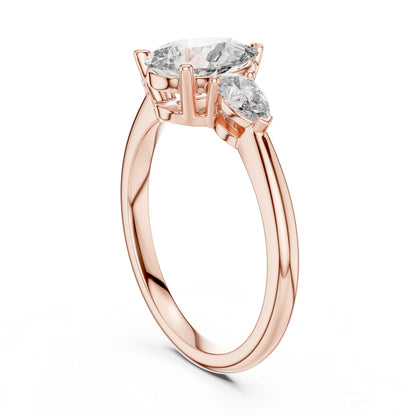Women’s Everyday Pear Cut Lab-Grown Diamond Ring in 18K White Gold - Pure Carat