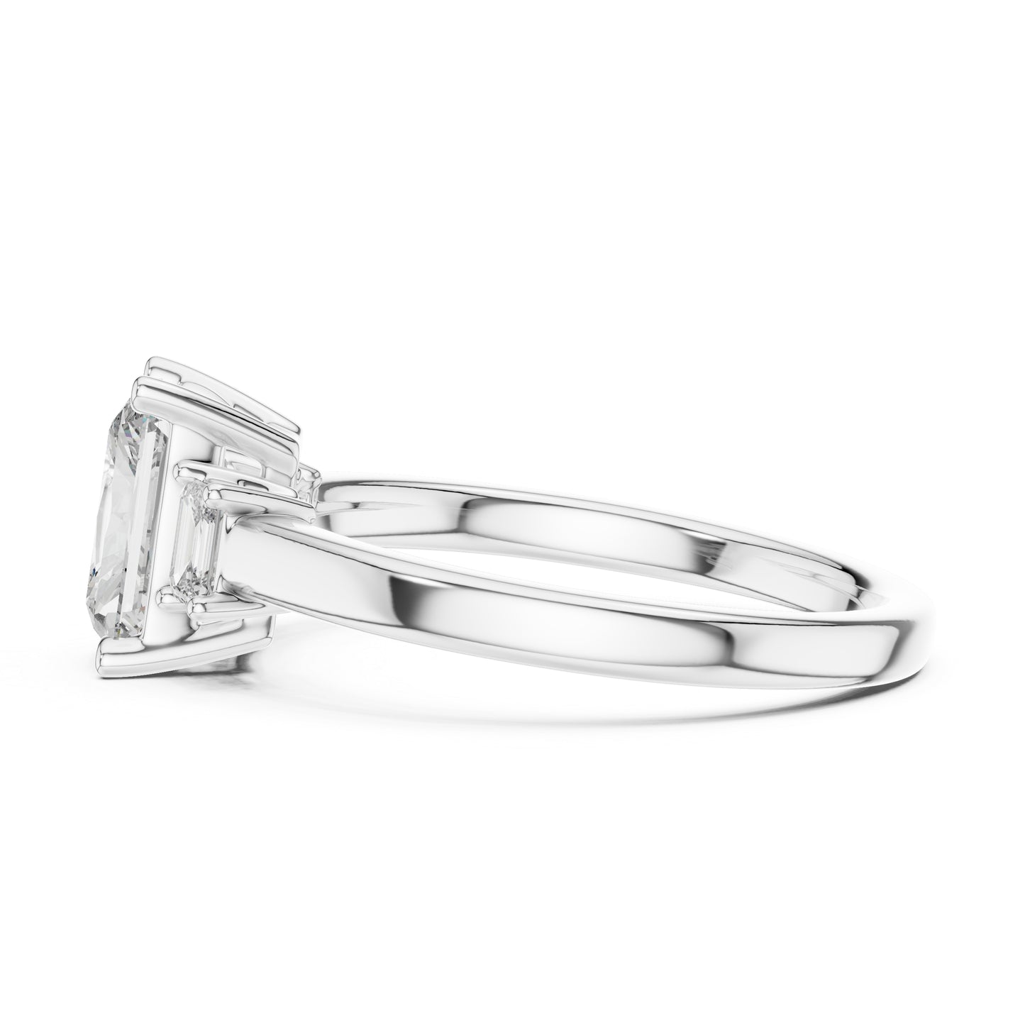 18K Yellow Gold Radiant & Emerald Lab-Grown Diamond Ring for Women - Pure Carat