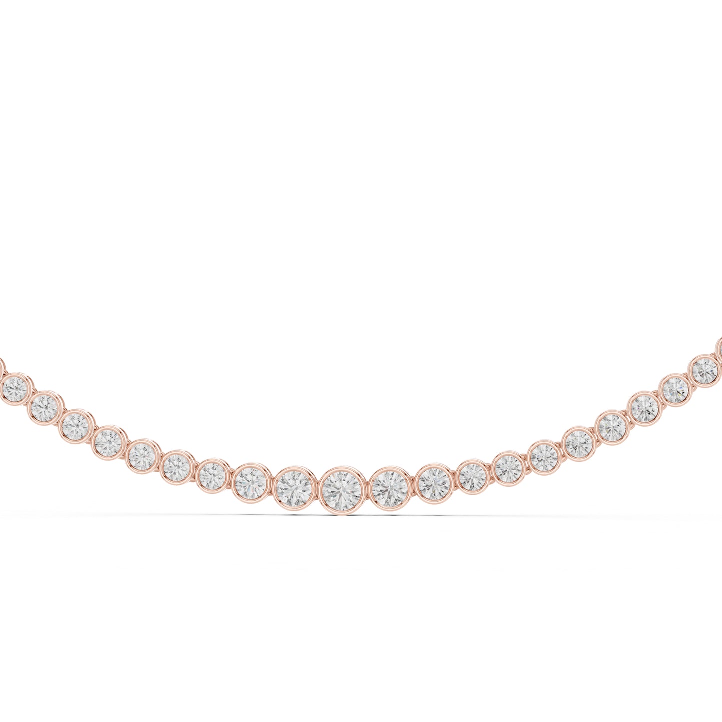 14k Yellow Gold Round Lab-Grown Diamond Wedding Necklace for Women | Pure Carat