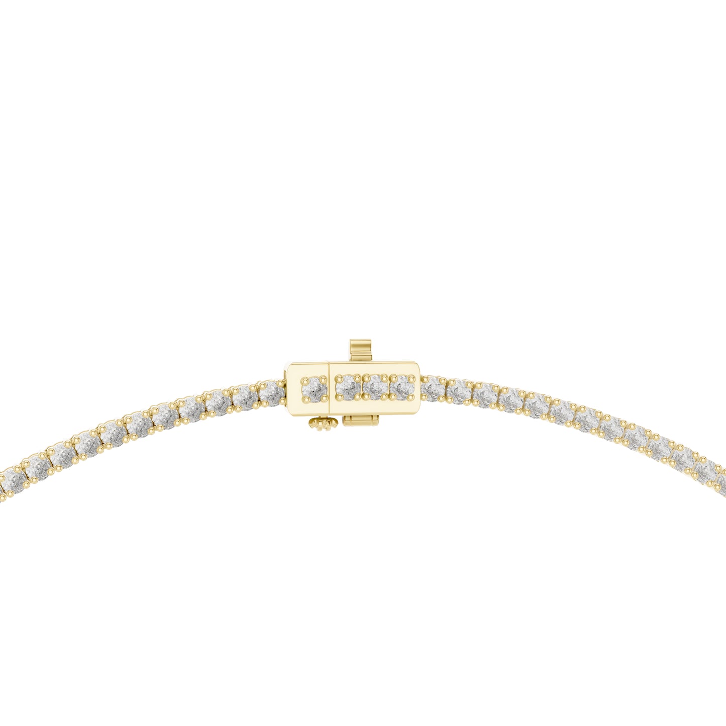 14k Yellow Gold Pear/Round Lab-Grown Diamond Everyday Wear Necklace for Women | Pure Carat