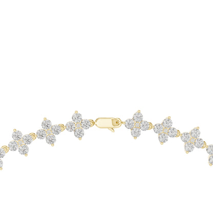 18k White Gold Round Lab-Grown Diamond Wedding Necklace for Women | Pure Carat