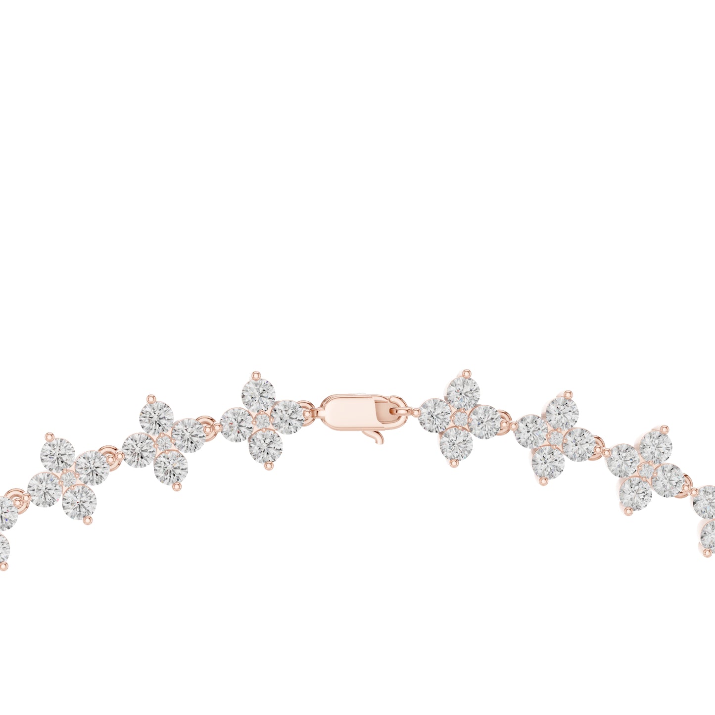 18k White Gold Round Lab-Grown Diamond Wedding Necklace for Women | Pure Carat