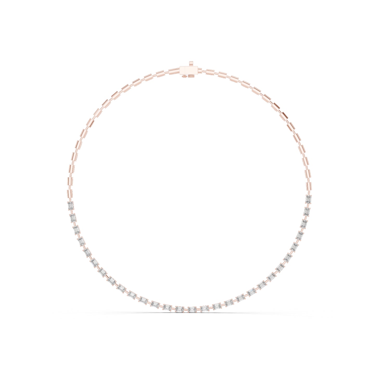 14k Yellow Gold Emerald Lab-Grown Diamond Engagement Necklace for Women | Pure Carat