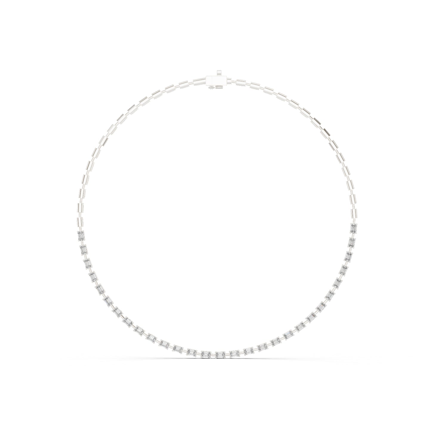 14k Yellow Gold Emerald Lab-Grown Diamond Engagement Necklace for Women | Pure Carat