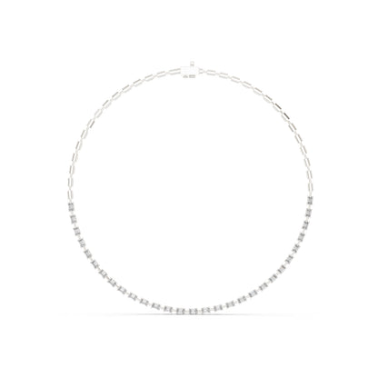 14k Yellow Gold Emerald Lab-Grown Diamond Engagement Necklace for Women | Pure Carat