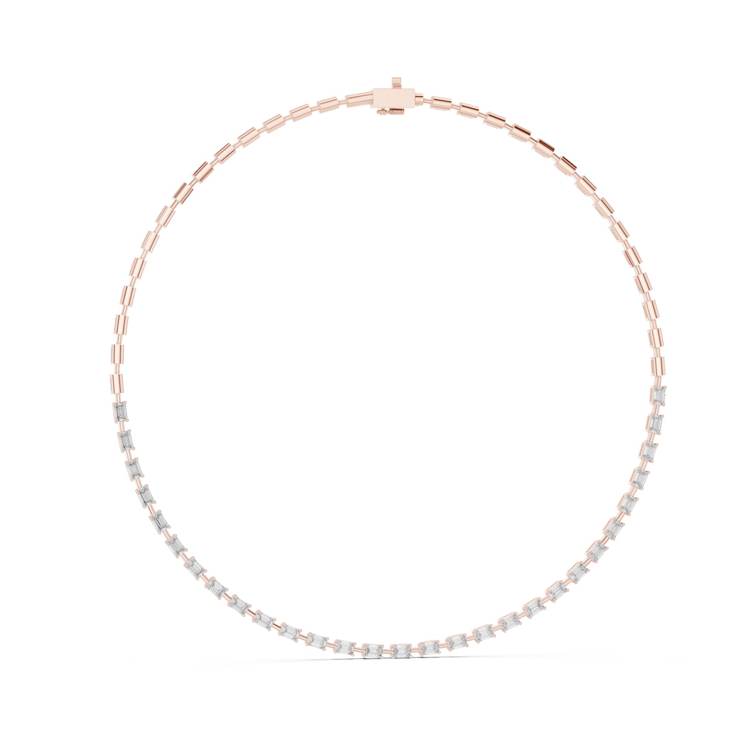 14k Yellow Gold Emerald Lab-Grown Diamond Engagement Necklace for Women | Pure Carat