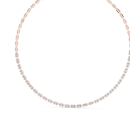 14k Yellow Gold Emerald Lab-Grown Diamond Engagement Necklace for Women | Pure Carat