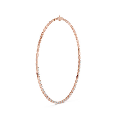 14k Yellow Gold Emerald Lab-Grown Diamond Engagement Necklace for Women | Pure Carat