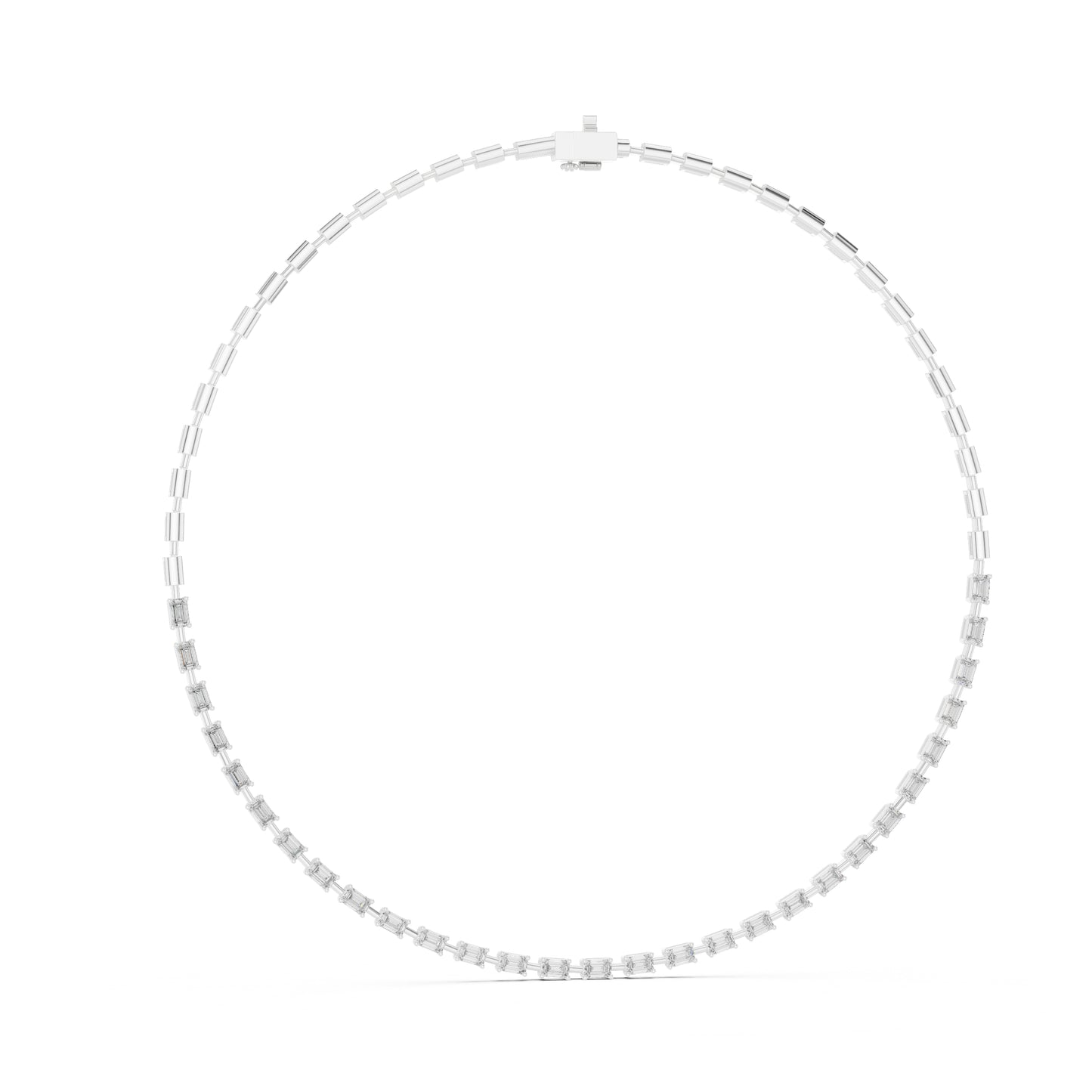 14k Yellow Gold Emerald Lab-Grown Diamond Engagement Necklace for Women | Pure Carat