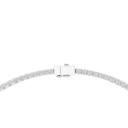 18k Yellow Gold Oval/Round Lab-Grown Diamond Everyday Wear Necklace for Women | Pure Carat