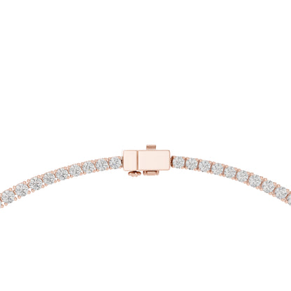 18k Yellow Gold Oval/Round Lab-Grown Diamond Everyday Wear Necklace for Women | Pure Carat