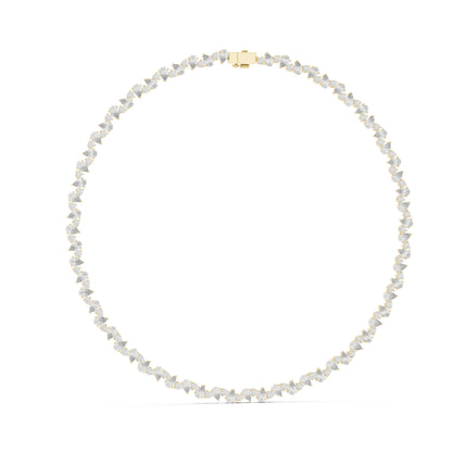 14k White Gold Pear/Round Lab-Grown Diamond Anniversary Gift Necklace | Pure Carat