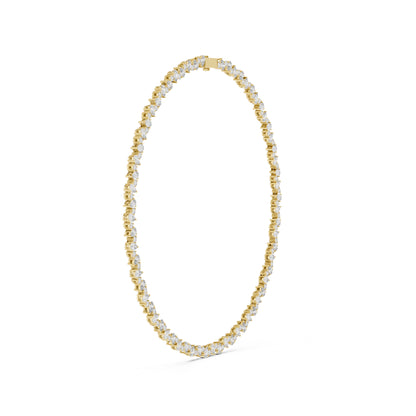 14k White Gold Pear/Round Lab-Grown Diamond Anniversary Gift Necklace | Pure Carat