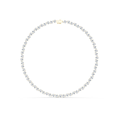 14k White Gold Pear/Round Lab-Grown Diamond Anniversary Gift Necklace | Pure Carat