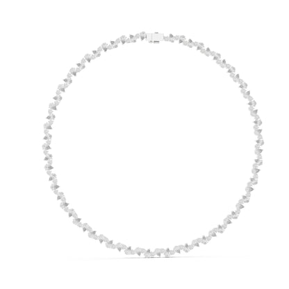 14k White Gold Pear/Round Lab-Grown Diamond Anniversary Gift Necklace | Pure Carat