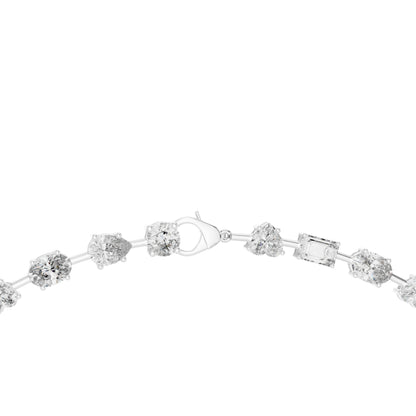 18k Yellow Gold Heart/Oval/Marquise/Emerald Lab-Grown Diamond Wedding Necklace | Pure Carat