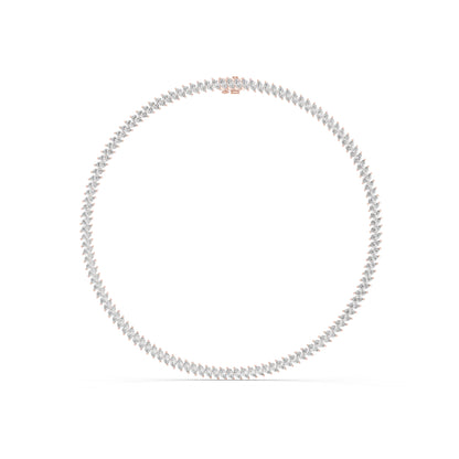 18k Yellow Gold Marquise Lab-Grown Diamond Everyday Wear Necklace for Women | Pure Carat