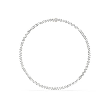 18k Yellow Gold Marquise Lab-Grown Diamond Everyday Wear Necklace for Women | Pure Carat