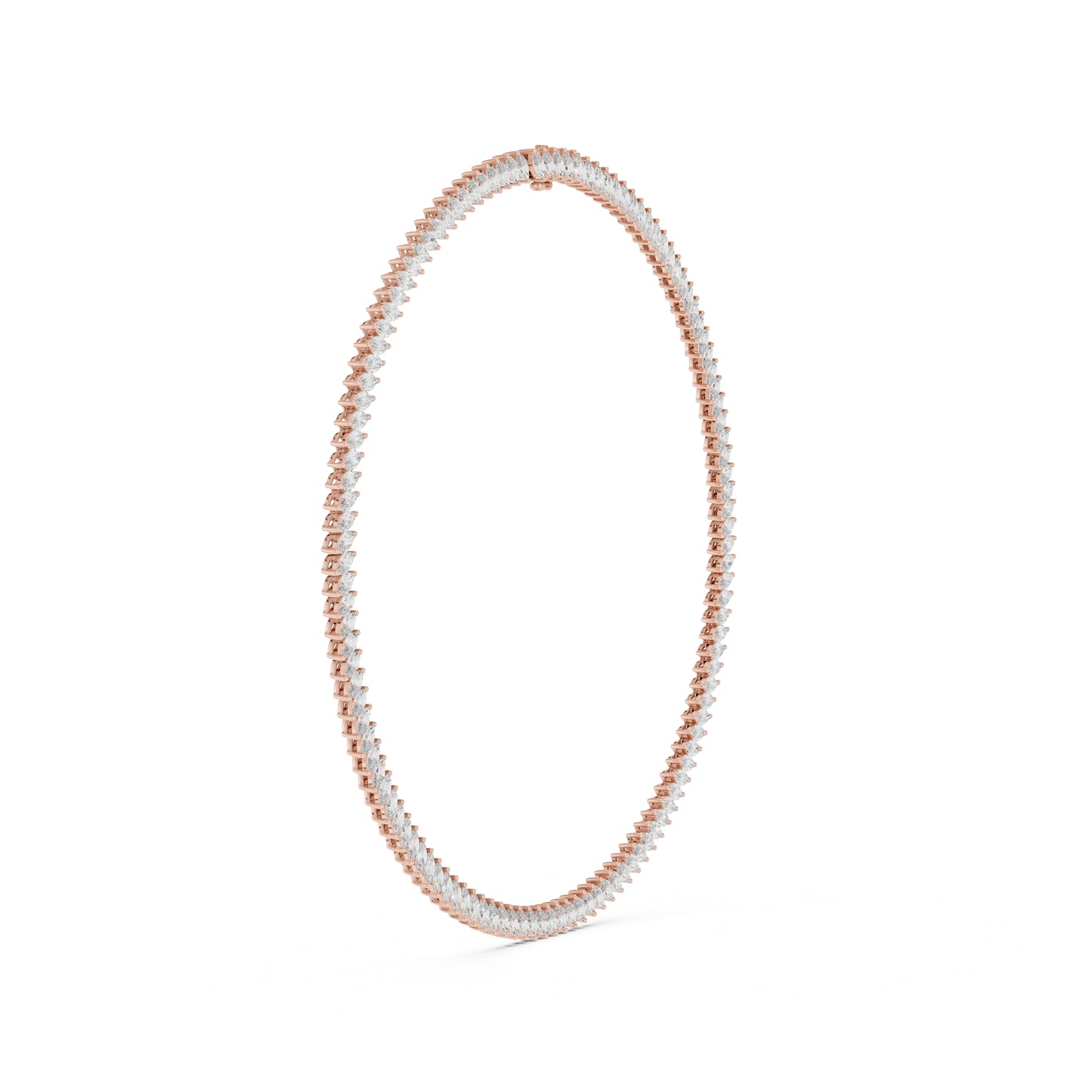 18k Yellow Gold Marquise Lab-Grown Diamond Everyday Wear Necklace for Women | Pure Carat