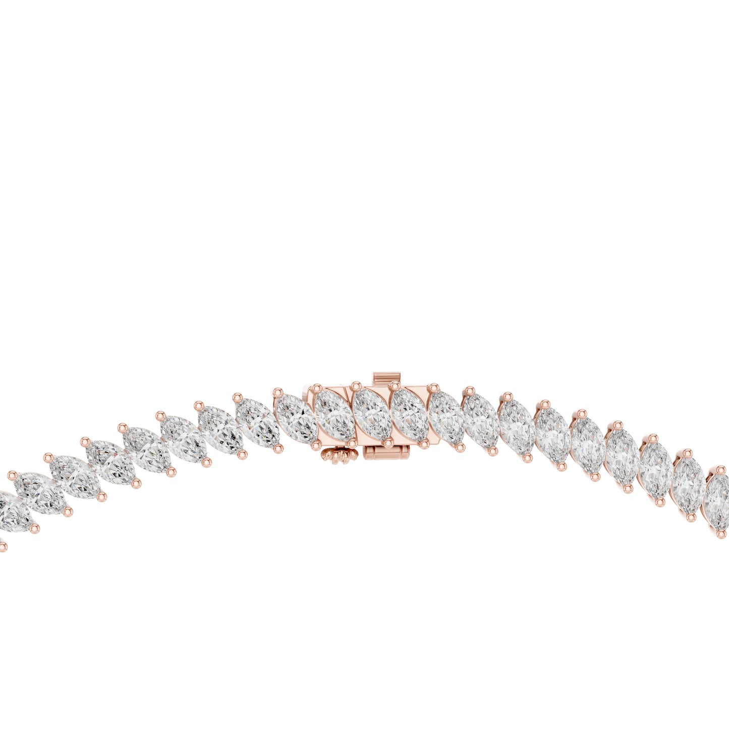 18k Yellow Gold Marquise Lab-Grown Diamond Everyday Wear Necklace for Women | Pure Carat