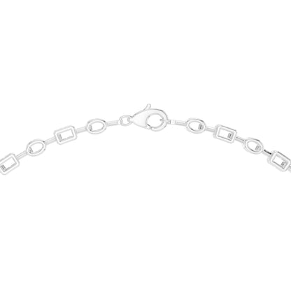 14k White Gold Radiant/Emerald/Cushion/Pear Cut Diamond Engagement Necklace | Pure Carat