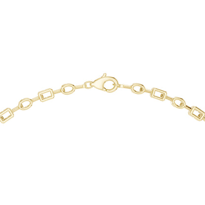 14k White Gold Radiant/Emerald/Cushion/Pear Cut Diamond Engagement Necklace | Pure Carat