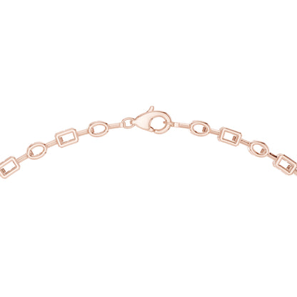 14k White Gold Radiant/Emerald/Cushion/Pear Cut Diamond Engagement Necklace | Pure Carat