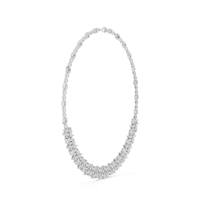 18k Rose Gold Pear/Princess/Marquise Lab-Grown Diamond Anniversary Gift Necklace | Pure Carat