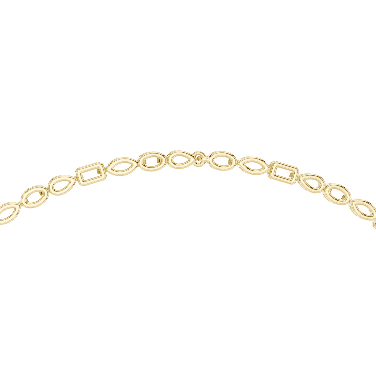 18k White Gold Oval/Emerald/Marquise/Pear Lab-Grown Diamond Wedding Necklace | Pure Carat