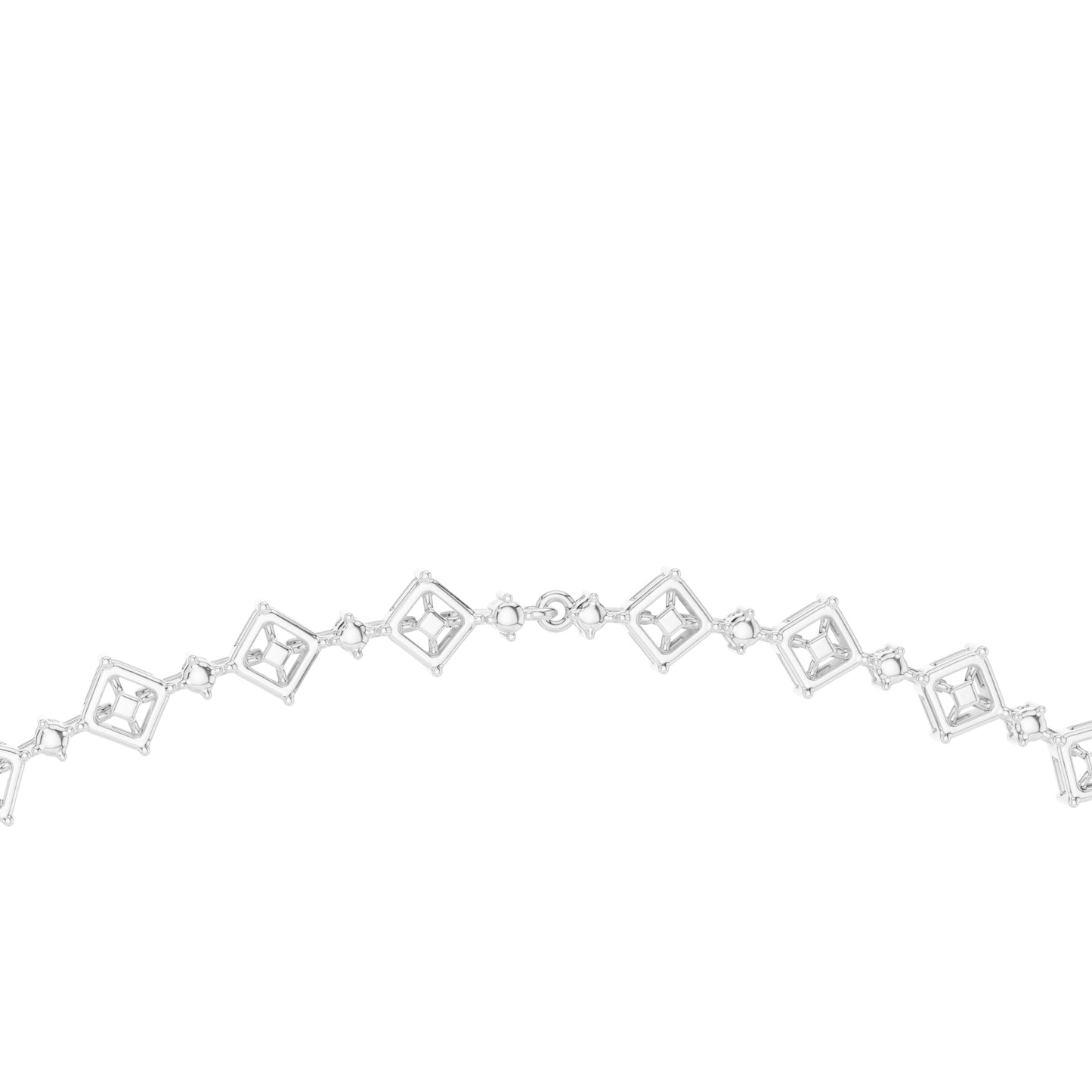 18k Rose Gold Pear/Emerald/Oval/Round Lab-Grown Diamond Party Wear Necklace | Pure Carat