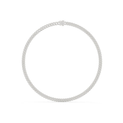 14k Yellow Gold Round Lab-Grown Diamond Office Wear Necklace for Women | Pure Carat