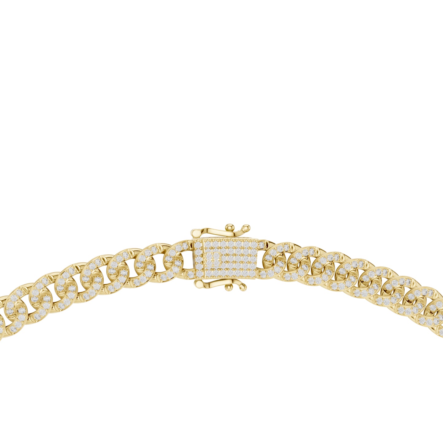 14k Yellow Gold Round Lab-Grown Diamond Office Wear Necklace for Women | Pure Carat