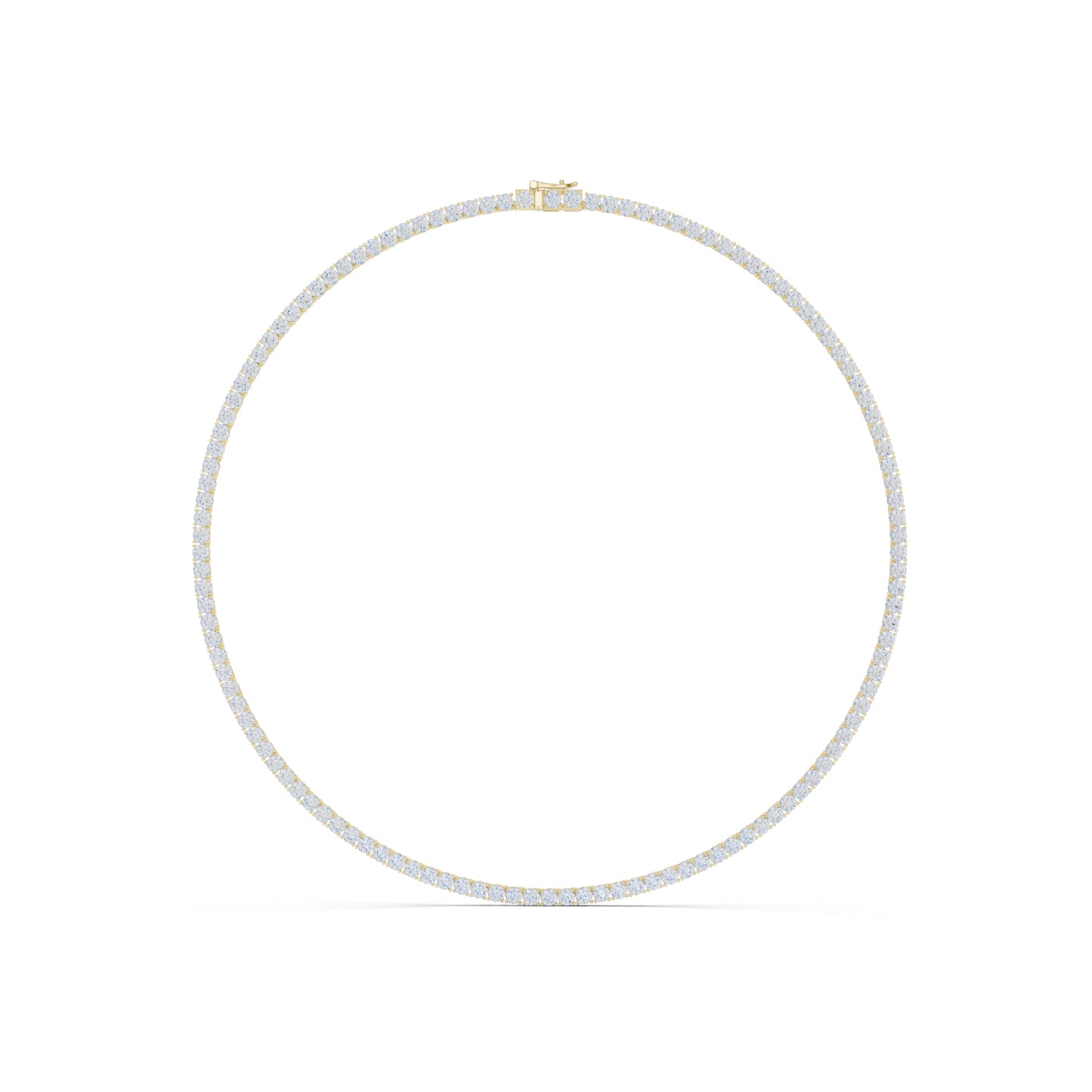 14k White Gold Round Lab-Grown Diamond Everyday Wear Necklace for Women | Pure Carat