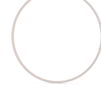 14k White Gold Round Lab-Grown Diamond Everyday Wear Necklace for Women | Pure Carat