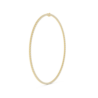 18k White Gold Round Lab-Grown Diamond Engagement Necklace for Women | Pure Carat