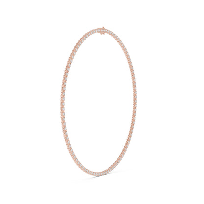 18k White Gold Round Lab-Grown Diamond Engagement Necklace for Women | Pure Carat