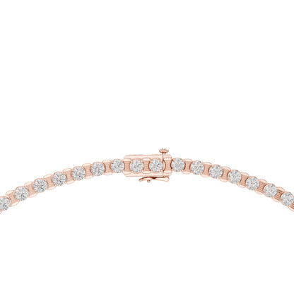 18k White Gold Round Lab-Grown Diamond Engagement Necklace for Women | Pure Carat