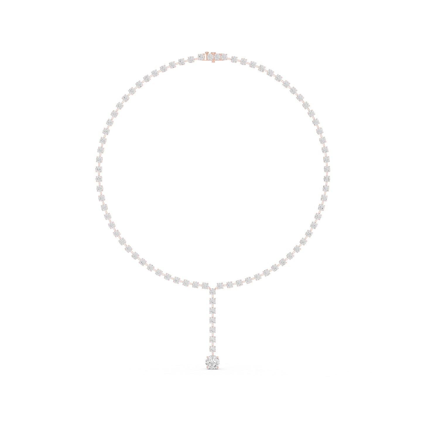 18k Yellow Gold Round Lab-Grown Diamond Anniversary Gift Necklace for Women | Pure Carat