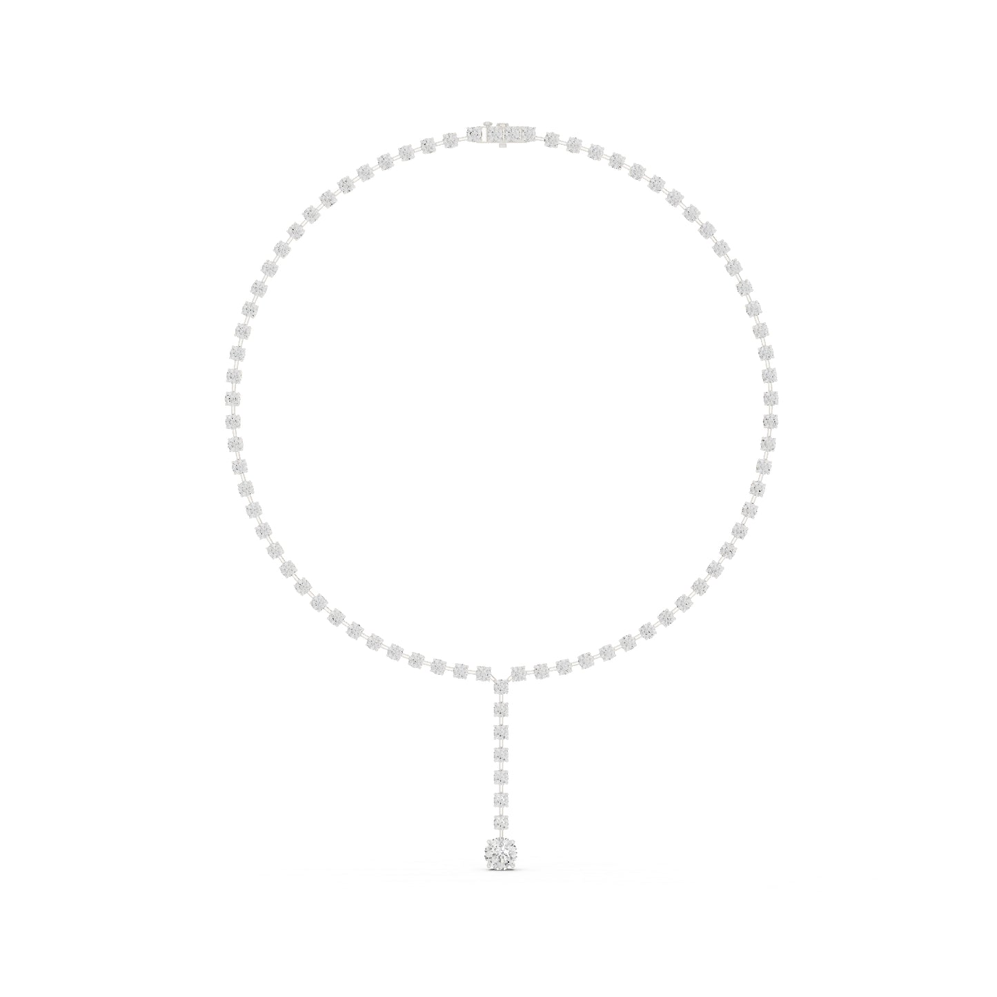 18k Yellow Gold Round Lab-Grown Diamond Anniversary Gift Necklace for Women | Pure Carat