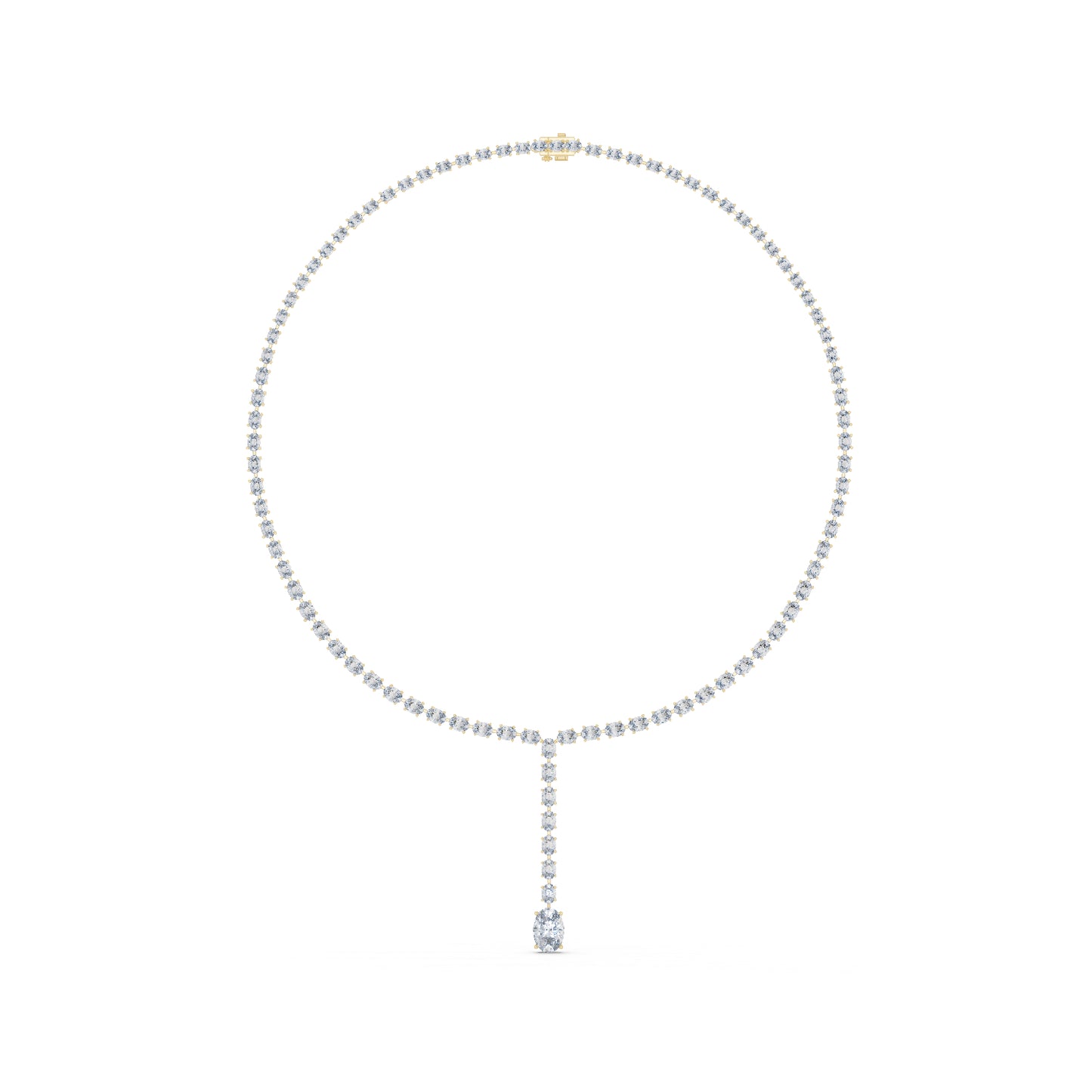 14k Rose Gold Oval Lab-Grown Diamond Office Wear Necklace for Women | Pure Carat