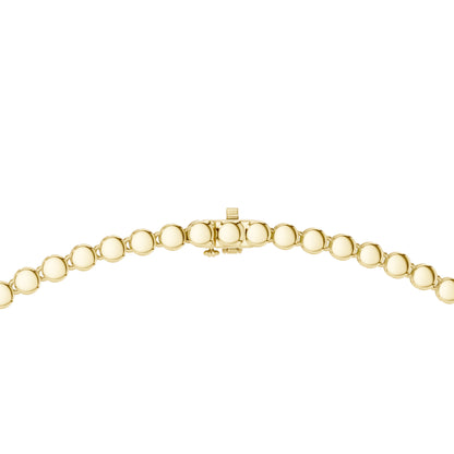 14k Yellow Gold Round Lab-Grown Diamond Bridal Necklace for Women | Pure Carat