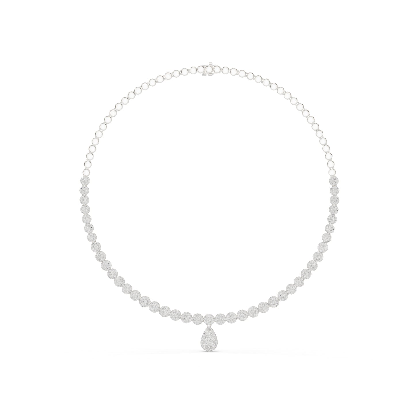 14k Yellow Gold Round Lab-Grown Diamond Bridal Necklace for Women | Pure Carat