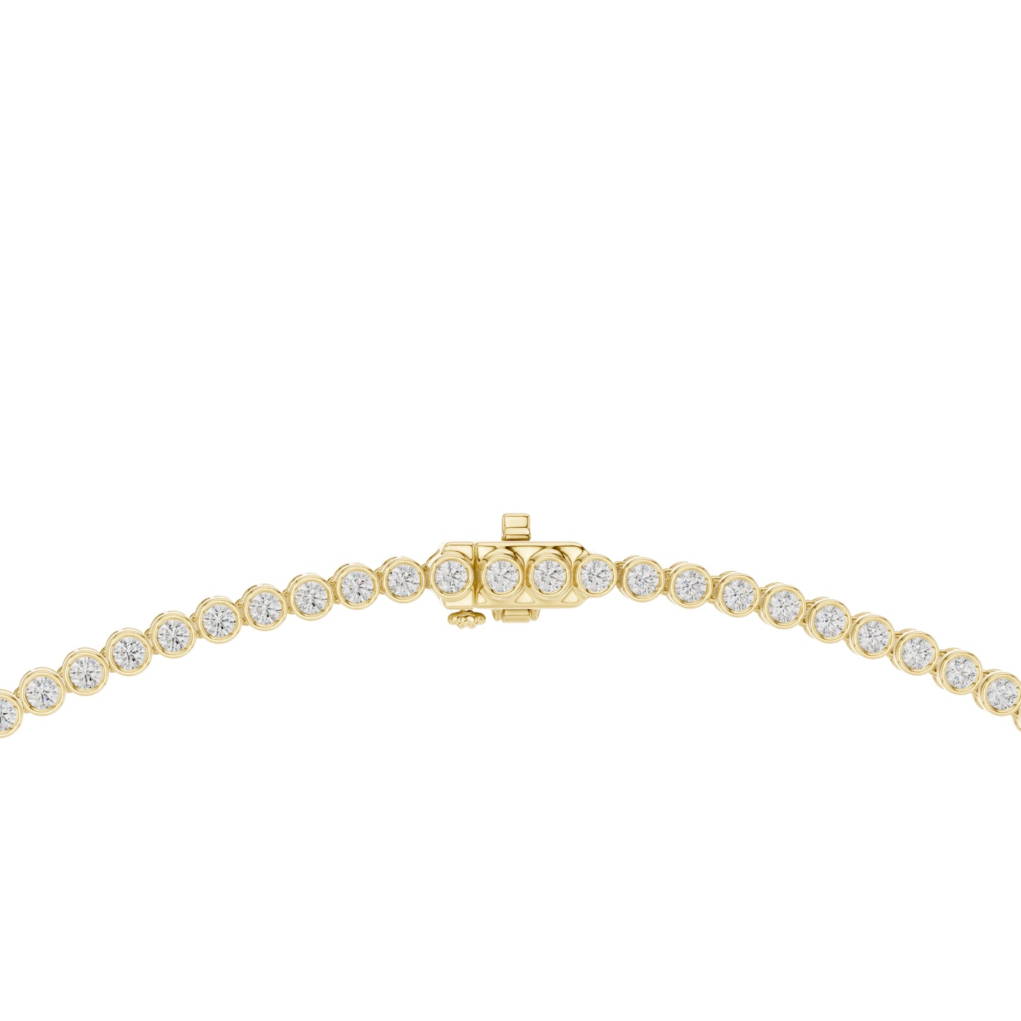 18k White Gold Round Lab-Grown Diamond Everyday Wear Necklace for Women | Pure Carat