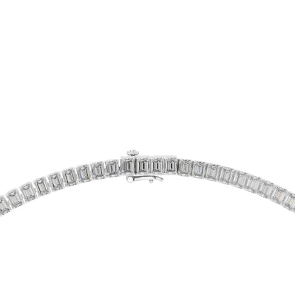 14k Yellow Gold Emerald Lab-Grown Diamond Office Wear Necklace for Women | Pure Carat